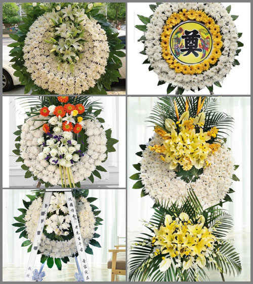 山东莱芜莱城区口镇镇山口村花圈速递